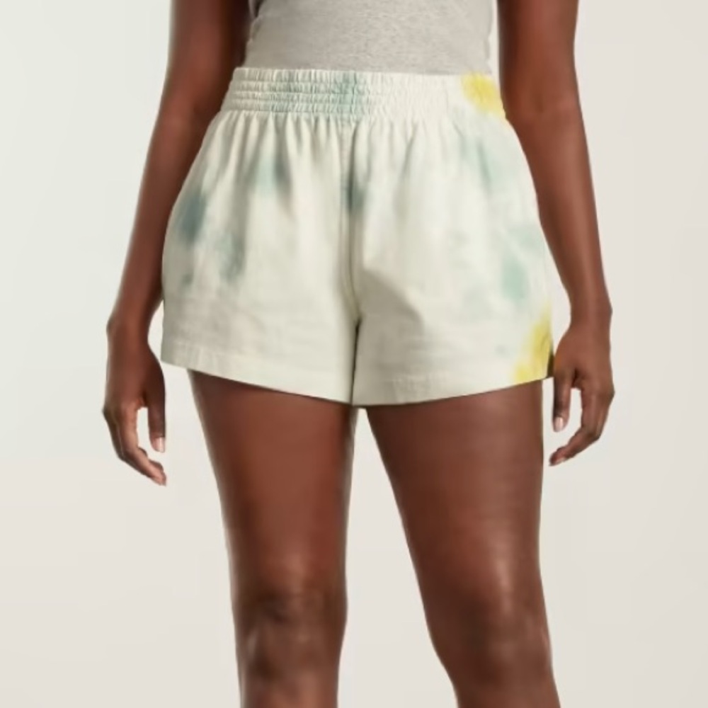 Everlane Women's Pastel Tie-Dye Athletic Organic Cotton Shorts Size Xs